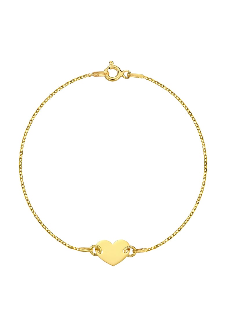 Oferte la Bratara Aur 375 - 9K cu charm Heart - Inima - 18-19 CM