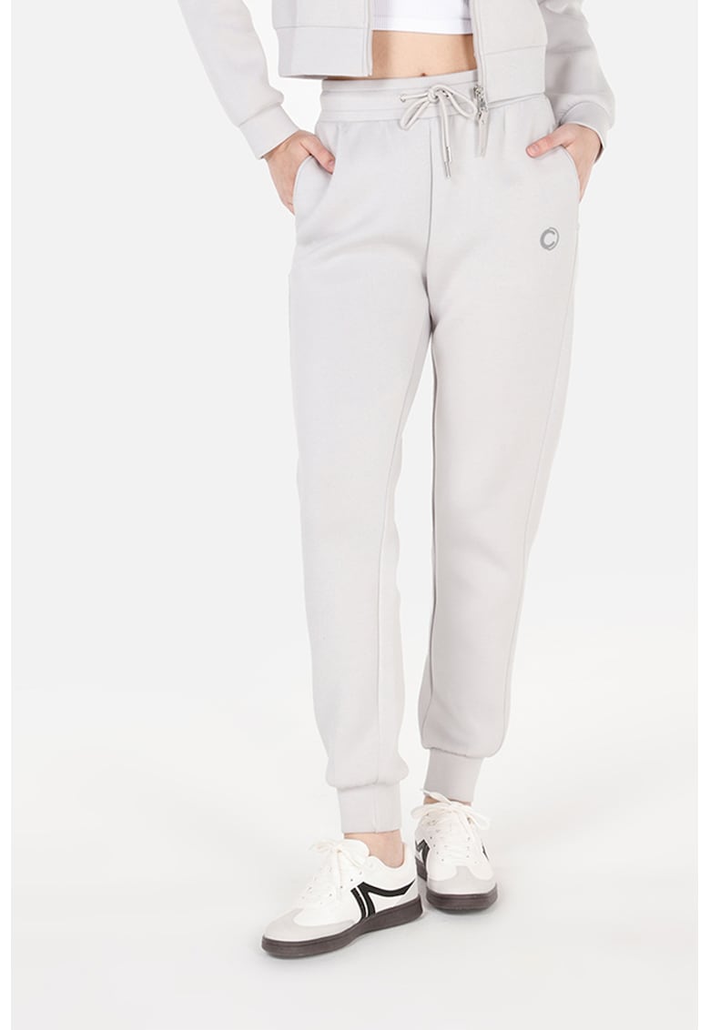 Oferte la Pantaloni de trening regular fit cu snururi - Grej