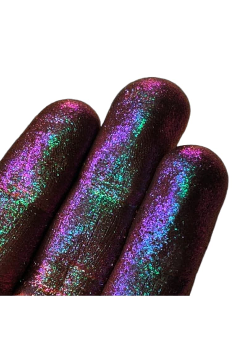 Oferte la Pigment  PK60 roscat-violet cu irizatii turcoaz-roz-verzi Sparkle/Microglitter pentru machiaj - 1g