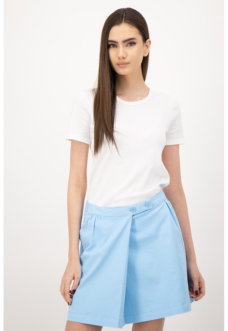 Tricou cu decolteu rotund - Alb