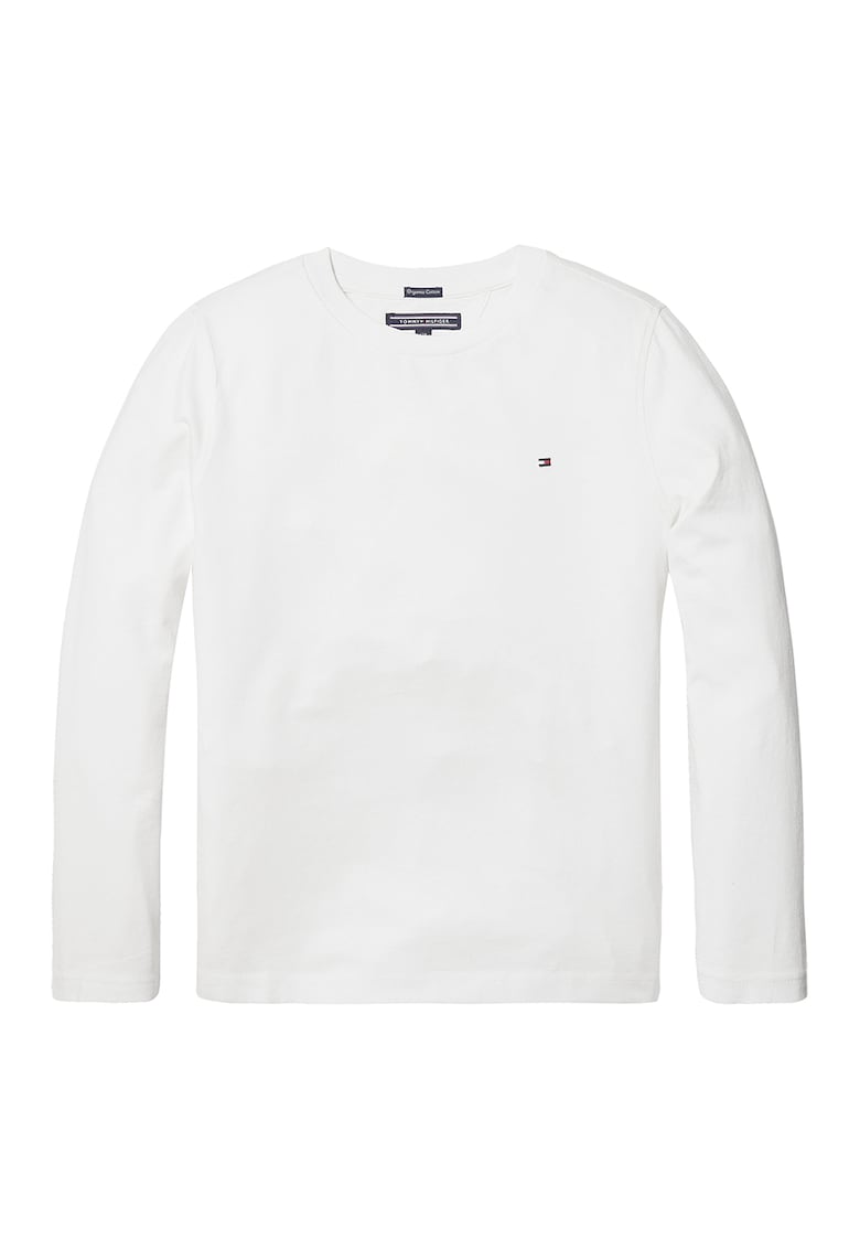 Oferte la Bluza din bumbac organic cu detaliu logo - Alb