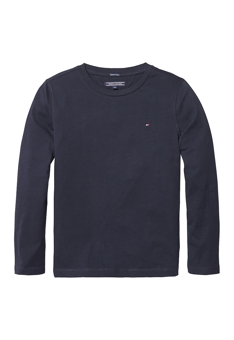 Oferte la Bluza din bumbac organic cu detaliu logo - Bleumarin