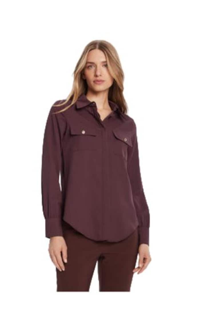 Oferte la Camasa dama -  poliester - maro -