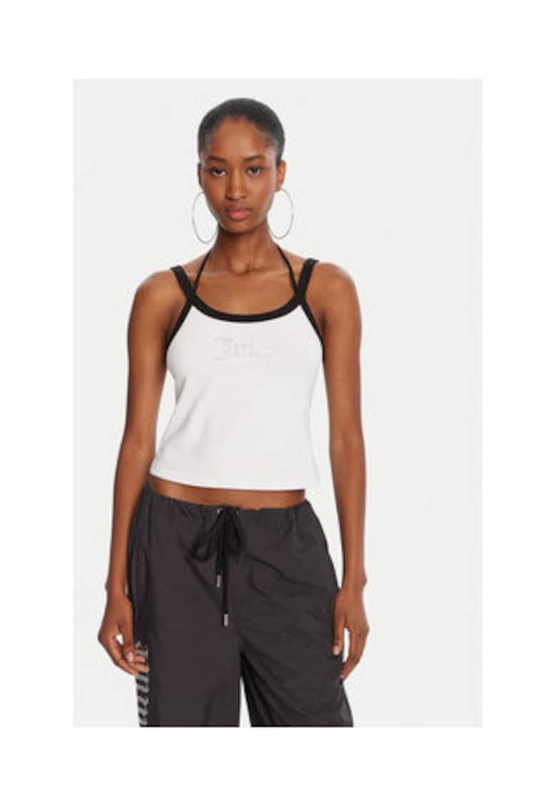 Tricou dama -  Bumbac/Elastan - Alb