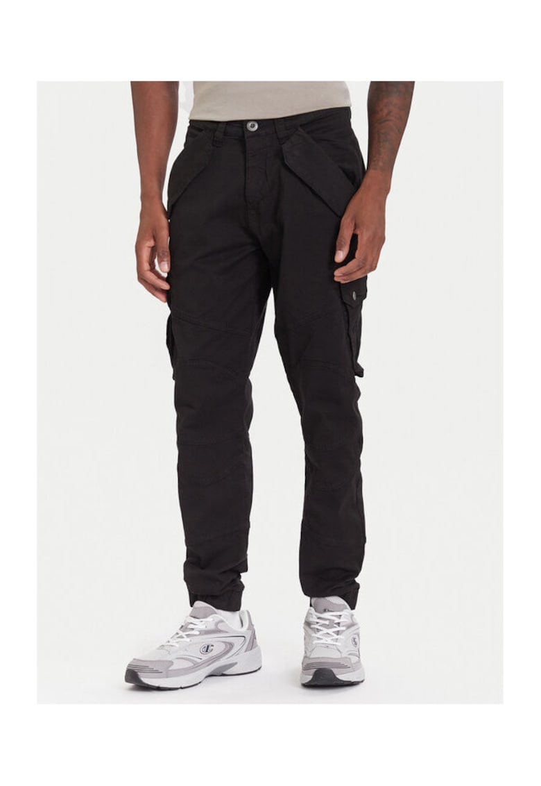 Oferte la Pantaloni pentru barbati -  bumbac/elastan - negru