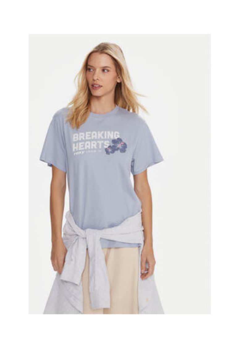 Oferte la Tricou pentru dama -  Bumbac organic - Albastru