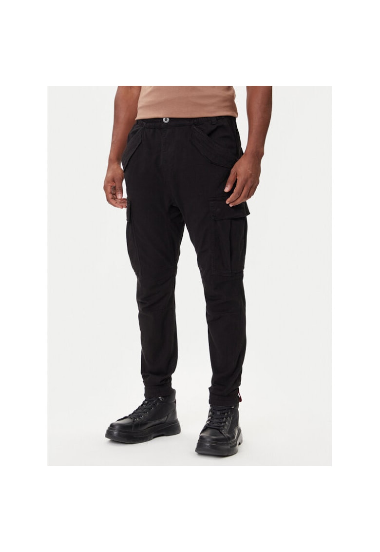 Oferte la Pantaloni sport barbati -  bumbac/elastan - negru