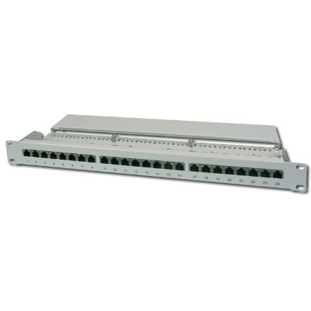 Oferte la Patchpanel DN-91524S hellgrau, 19, Cat.5e, geschirmt