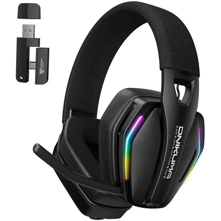 Oferte la Casti Gaming GT826 Wireless 2.4GHz / BT / USB Iluminare RGB Negru