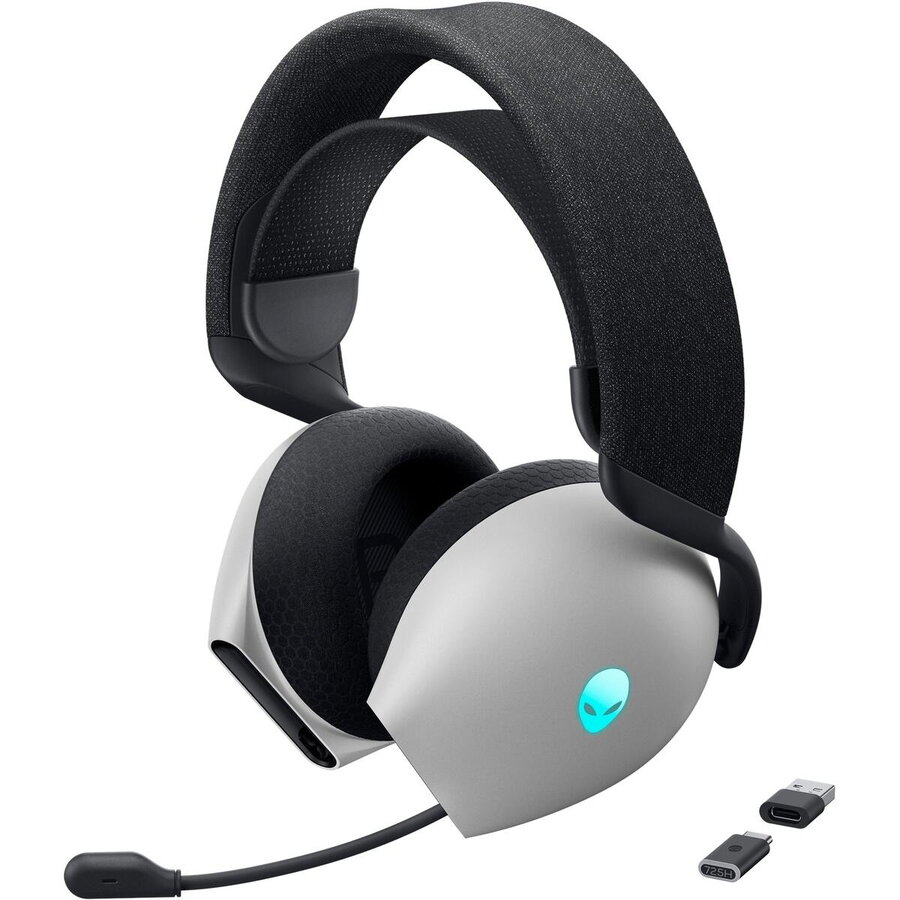 Oferte la Casti Gaming Alienware  AW725H  Tri-Mode Wireless Lunar Light