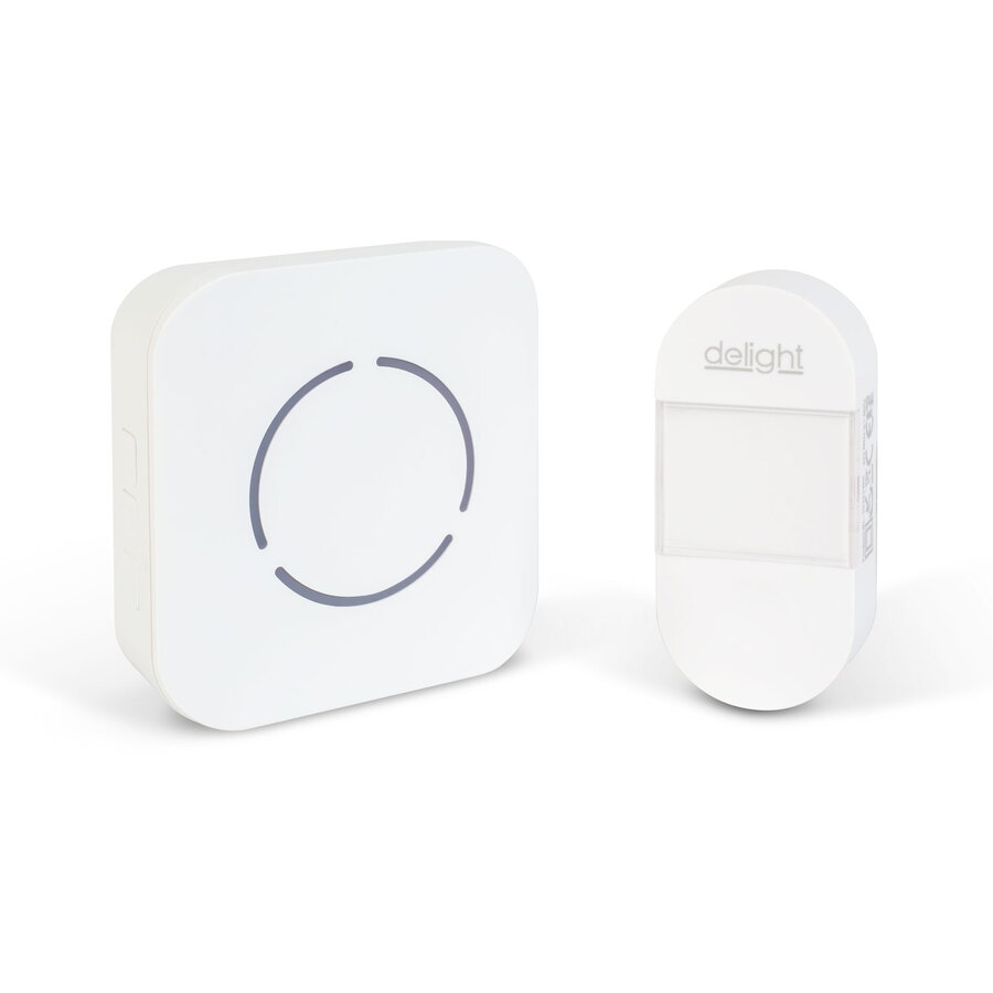 Oferte la Sonerie Wireless Kinetica fara Baterii 150m 36 Melodii LED Albastru Priza IP44