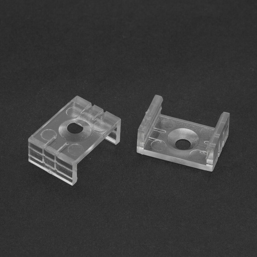 Oferte la Cleme Montaj Profil LED Fixare Sina Aluminiu Compatibil 41010 Set 2x Bucati Transparent