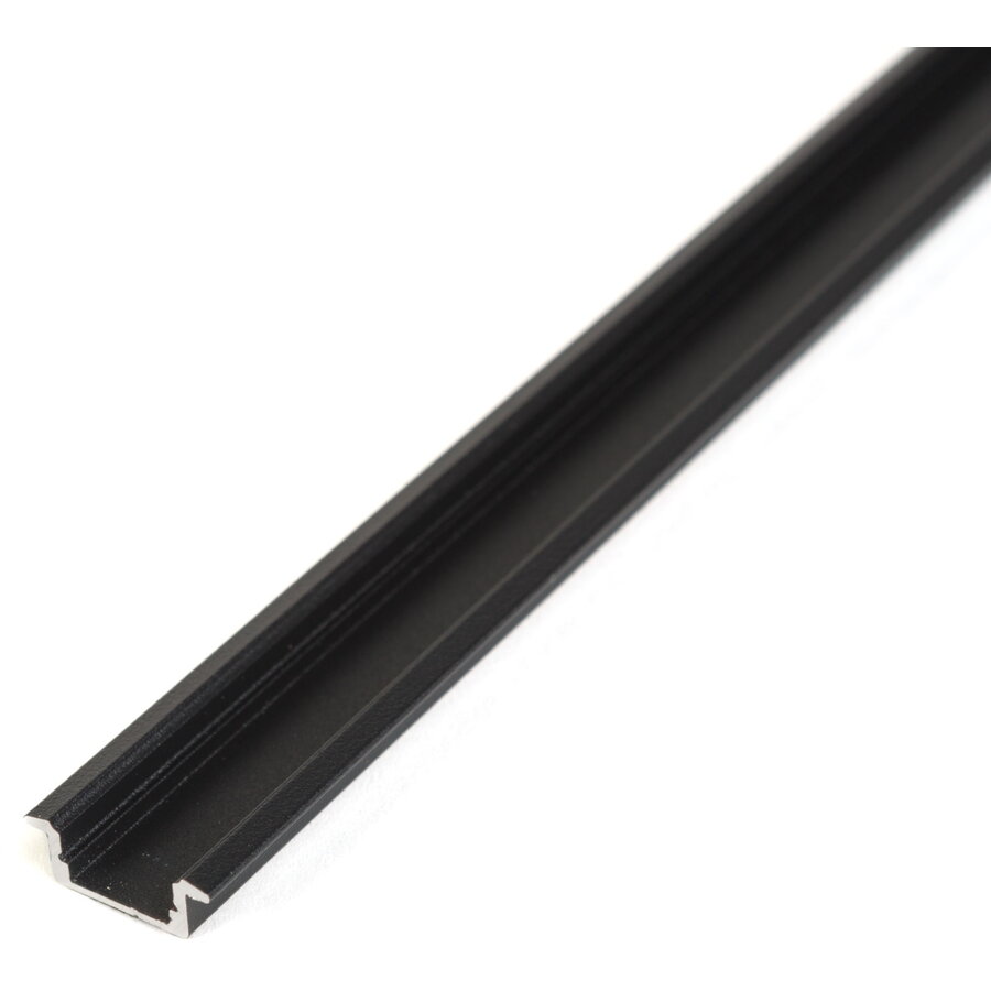Oferte la Profil Aluminiu LED Incastrat 2m Sina Tip U Canal Aluminiu Negru