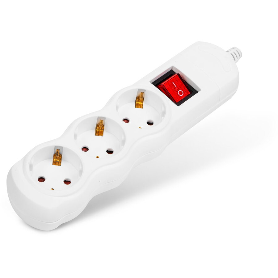 Oferte la Prelungitor 3 Prize Schuko fara Cablu cu Intrerupator 16A Montaj Protectie Copii
