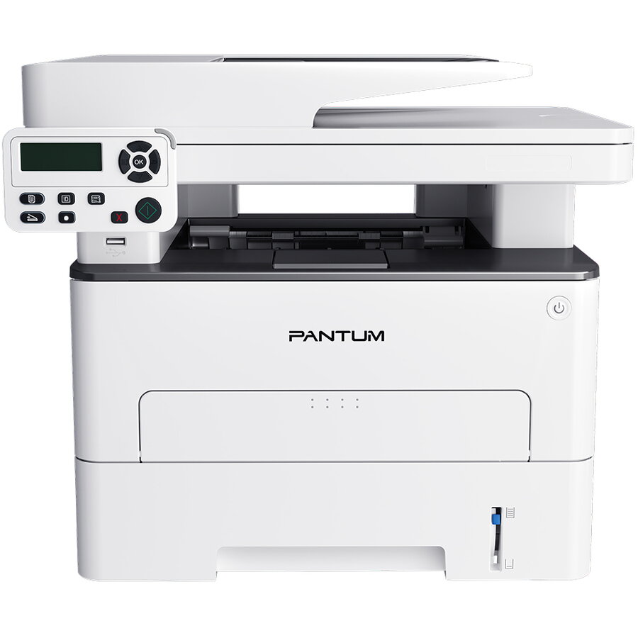 Oferte la Imprimanta Multifunctionala M7100DN Laser Printare Copiere Scanare Duplex ADF Retea USB Alb