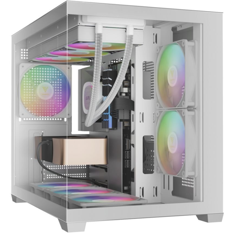 Oferte la Carcasa Aura GC10M V2 ARGB Alba