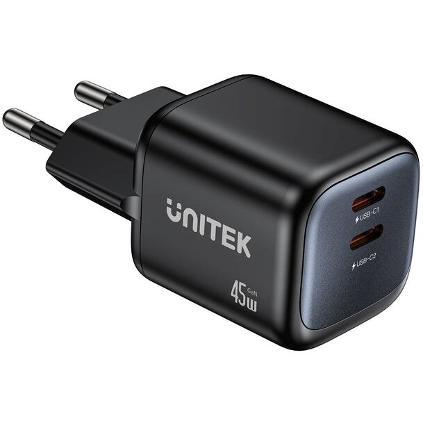 Oferte la Incarcator 2x GAN 45W 2x USB-C PD QC Negru