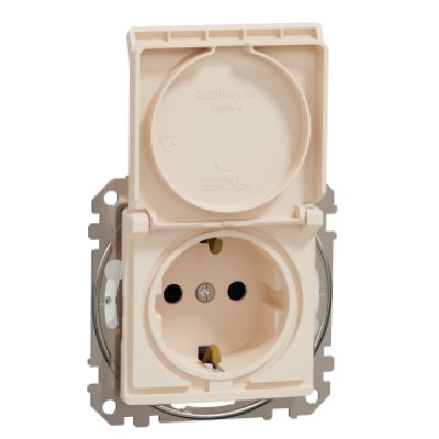 Oferte la Priza 2P+E cu obturatoare si capac Schneider Sedna Design SDD212023, bej