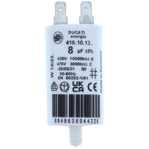 Oferte la Condensator pornire motor 425V 8uF cu pin, Ducati Energia 416101364 MOTCAP-8UF/425-PN-DCT