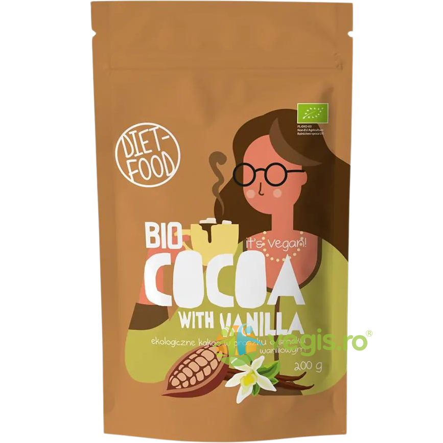 Oferte la Cacao cu Aroma de Vanilie Ecologica/Bio 200g