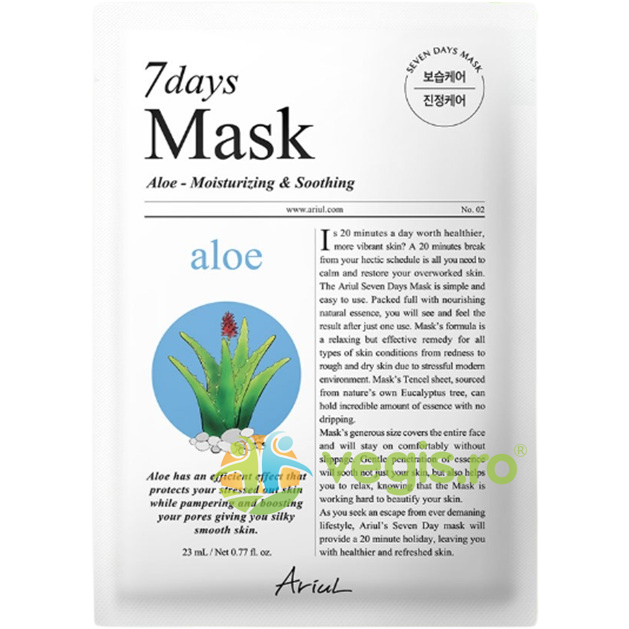 Oferte la Masca cu Aloe Vera si Acid Hialuronic pentru Hidratarea si Calmarea Tenului Sensibil 7Days 20ml