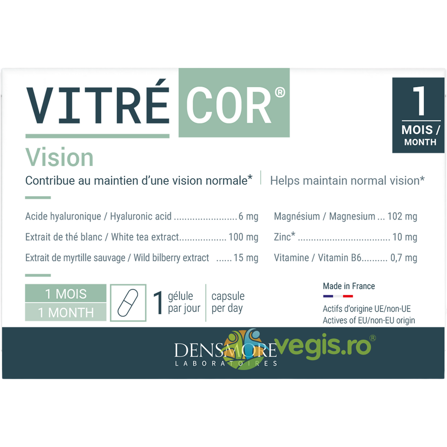 Oferte la Vitrecor 30cps (Confort Vizual in Miodezopsii, Sustinerea Vederii Normale) 30cps vegetale
