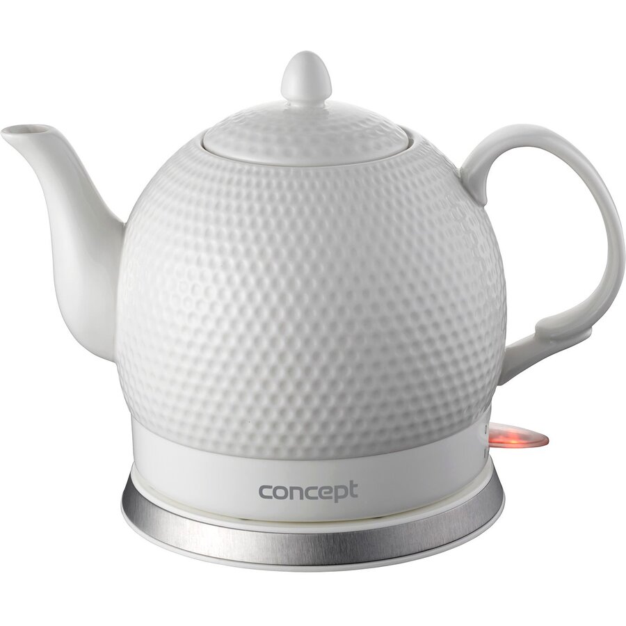 Oferte la Fierbator de apa Concept RK0050, 1000 W, corp din ceramica, siguranta dubla, oprire automata, Alb