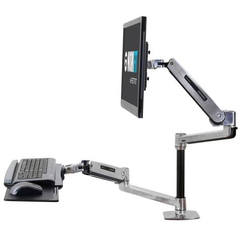 Oferte la Suport monitor Ergotron WorkFit-LX, 42inch, Grey