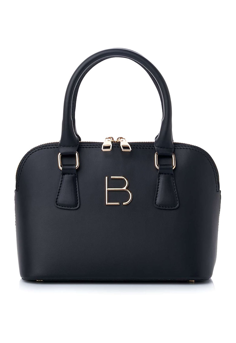 Oferte la Geanta crossbody din piele ecologica cu logo metalic - Negru