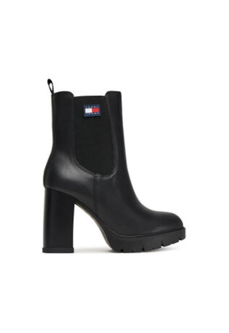 Oferte la Botine  piele naturala pentru femei - Negru