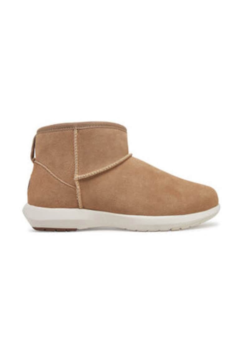 Oferte la Ghete dama -  piele naturala - bej - impermeabile - izolatie merinos