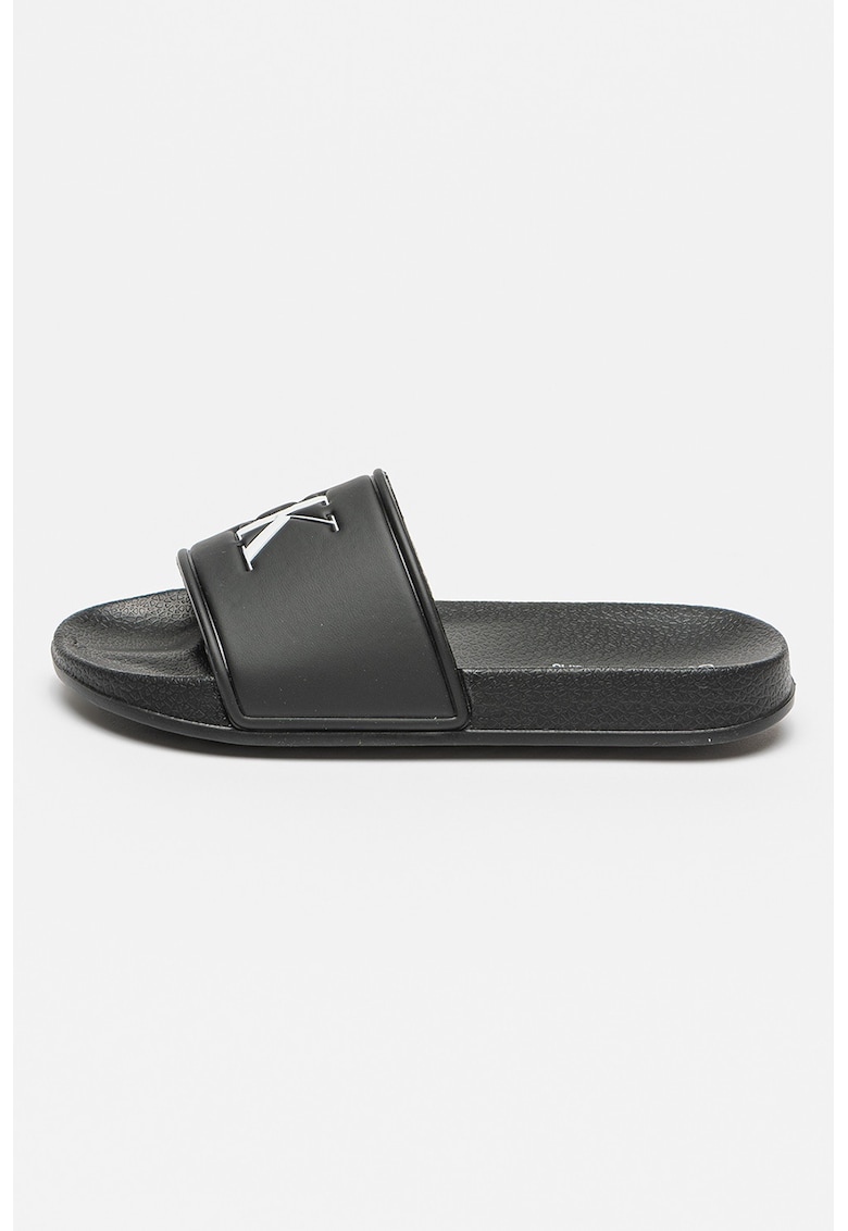 Oferte la Papuci cu logo - Negru