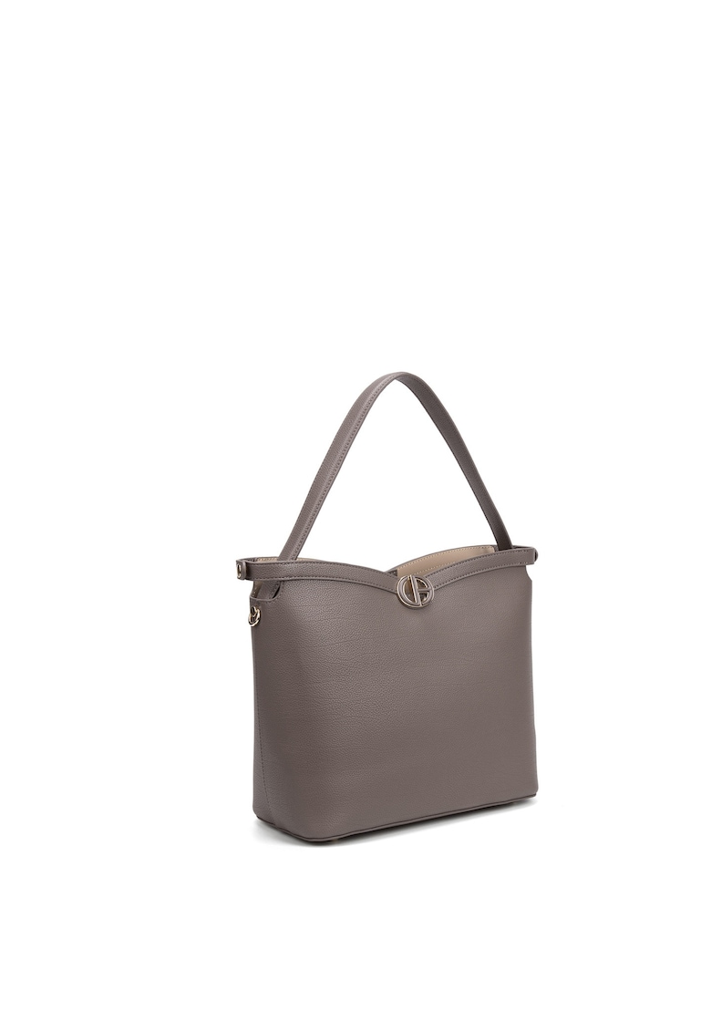 Oferte la Geanta tote din piele ecologica Seraphina - Maro taupe inchis