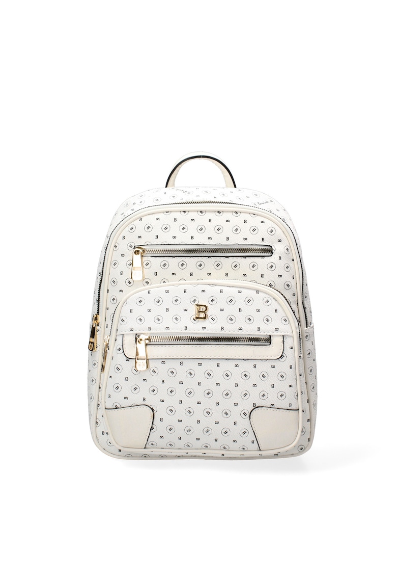 Oferte la Rucsac de piele ecologica cu monograma Seraphina - Bej