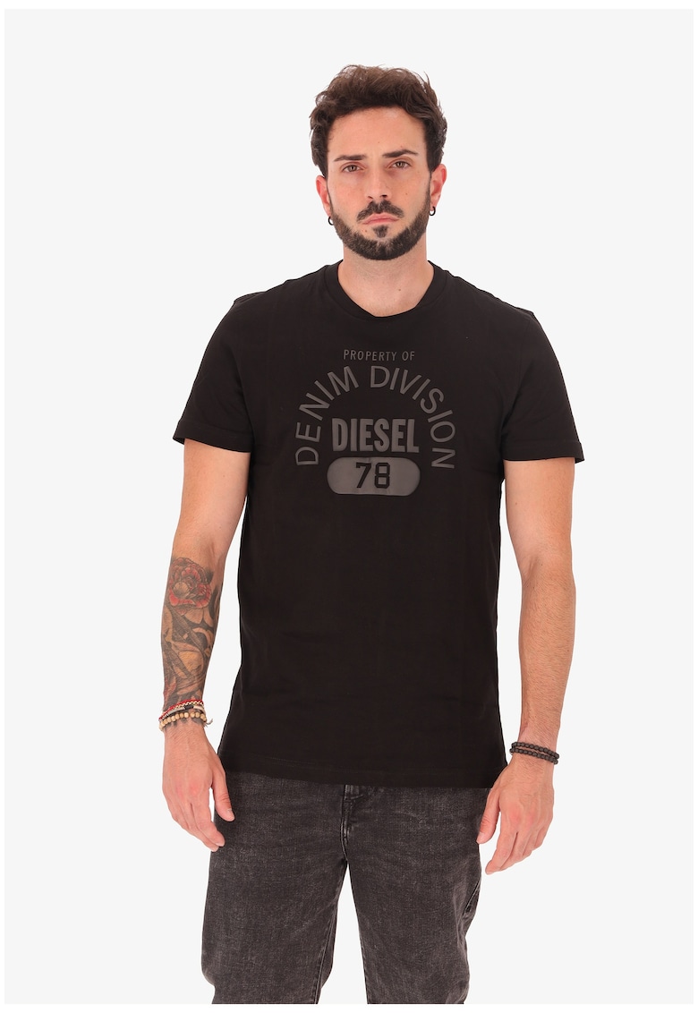 Oferte la Tricou cu imprimeu logo - Negru