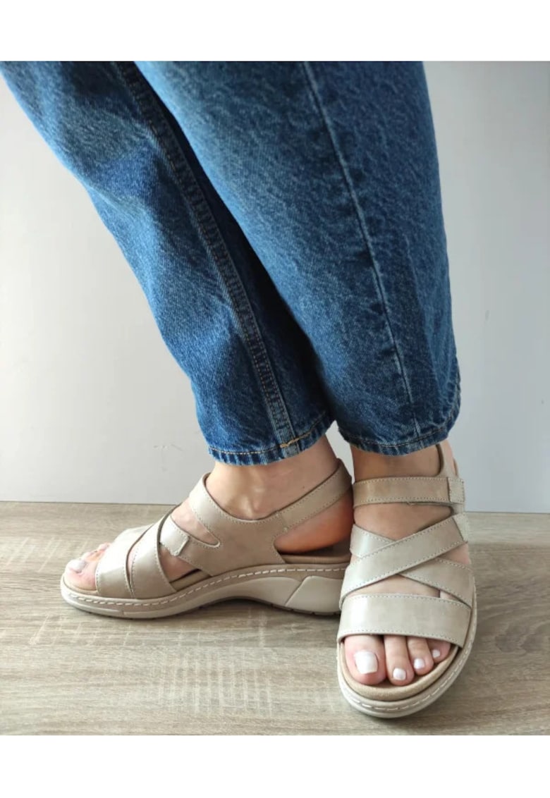 Oferte la Sandale Casual Dama  18000T Azores 03-N - 65987 - Bej