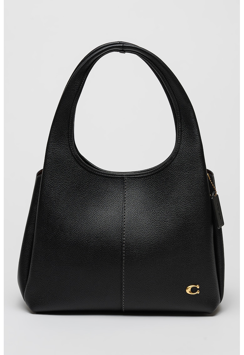 Oferte la Geanta hobo din piele cu logo metalic Zoe - Negru - 12x33x19