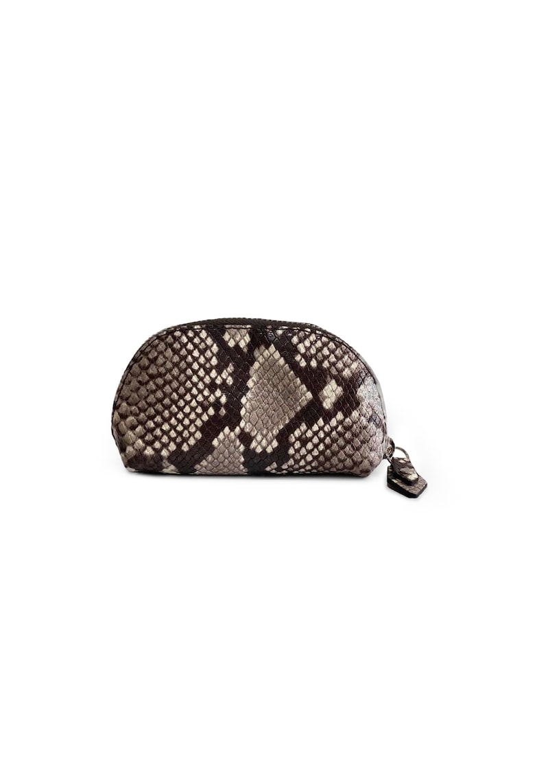 Oferte la Portfard piele -  Sun - sarpe grej - 12 x 5 x 8 cm