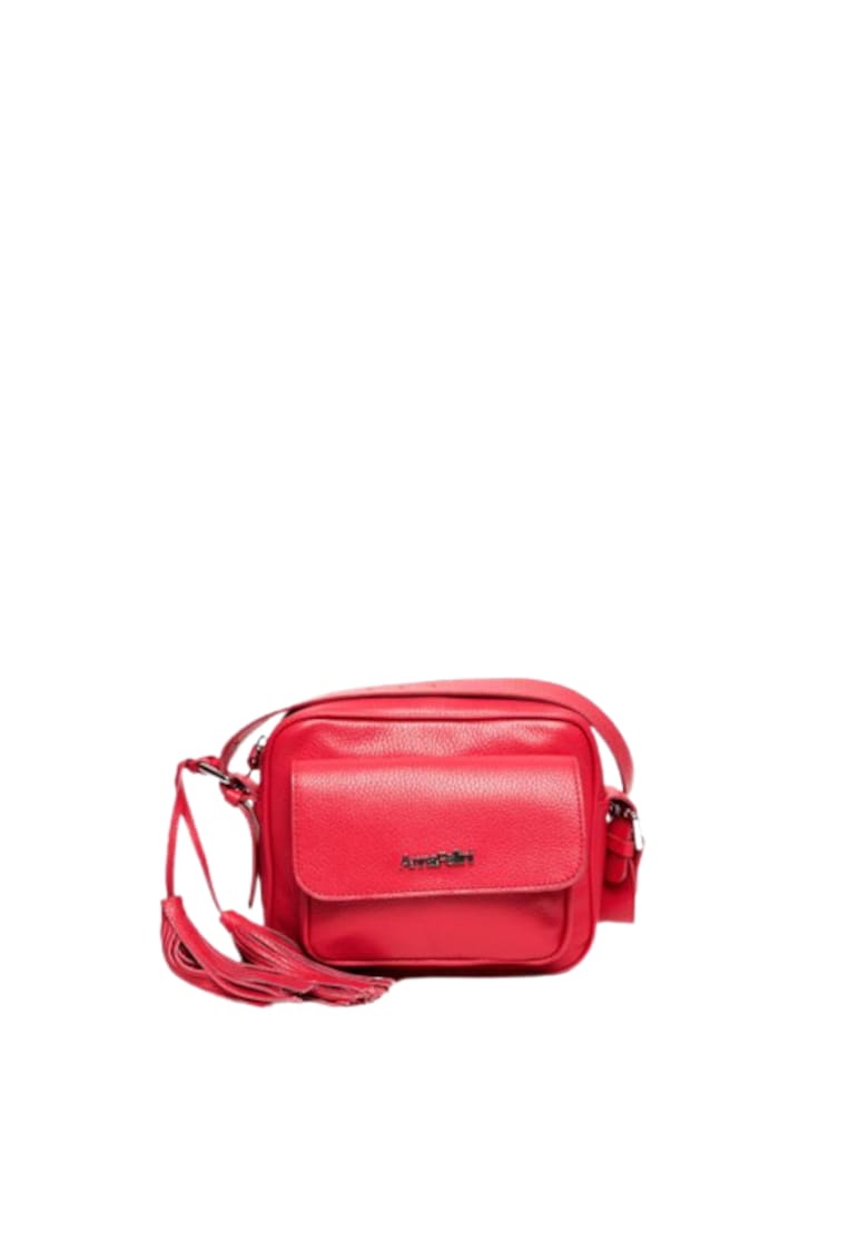 Geanta dama piele -  Lucy - fucsia - 22x10x17 cm