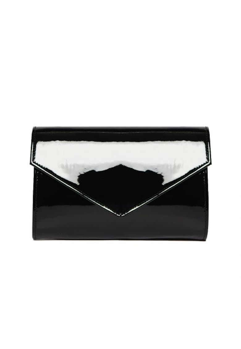 Oferte la Geanta dama piele -  Plic one mic - lac negru - 22x5x15 cm
