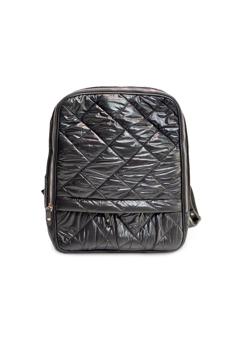 Oferte la Rucsac dama piele -  2 - negru matlasat - 28 x 15 x 28 cm