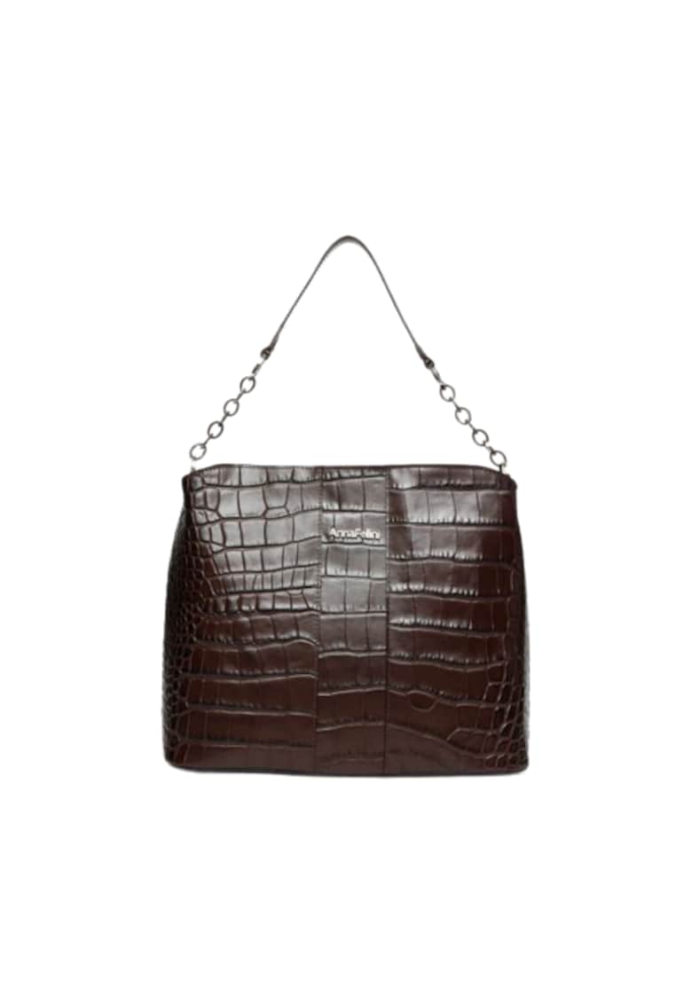 Oferte la Geanta dama piele -  Gerdina - 32x16x20 - Maro