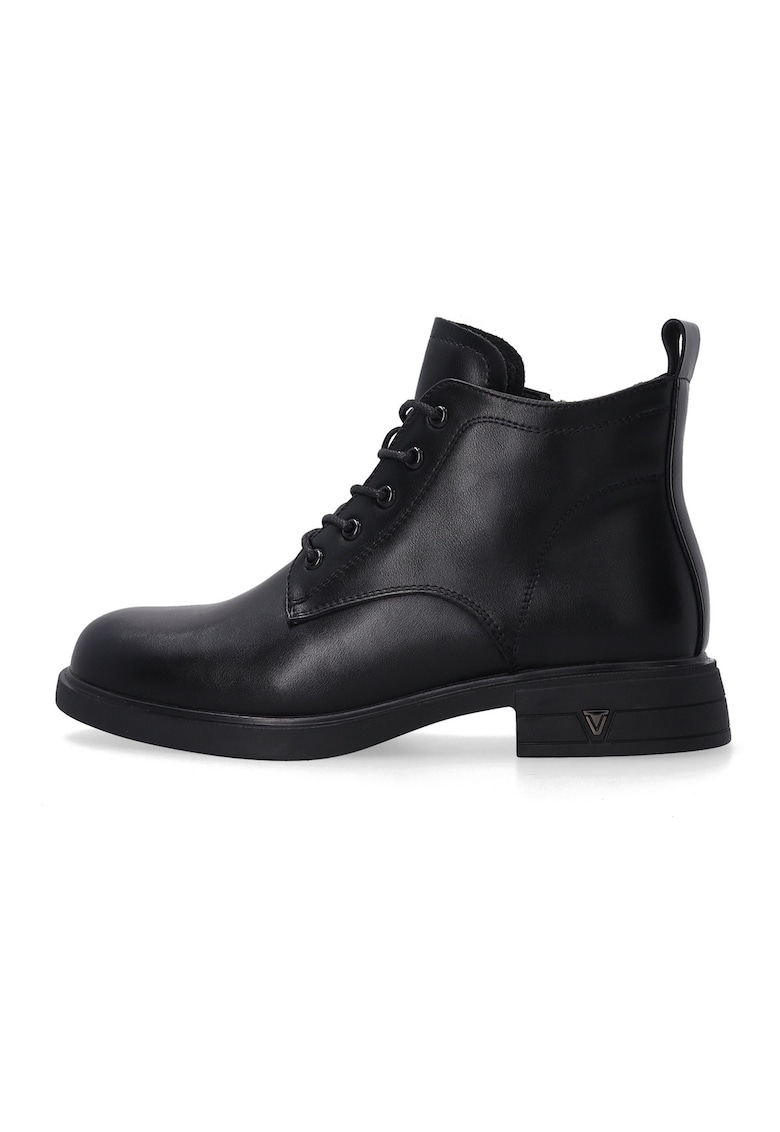 Oferte la Ghete din piele naturala cu fermoar si varf rotunjit