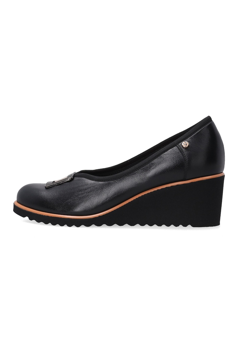 Oferte la Pantofi casual cu talpa wedge si aplicatii metalice