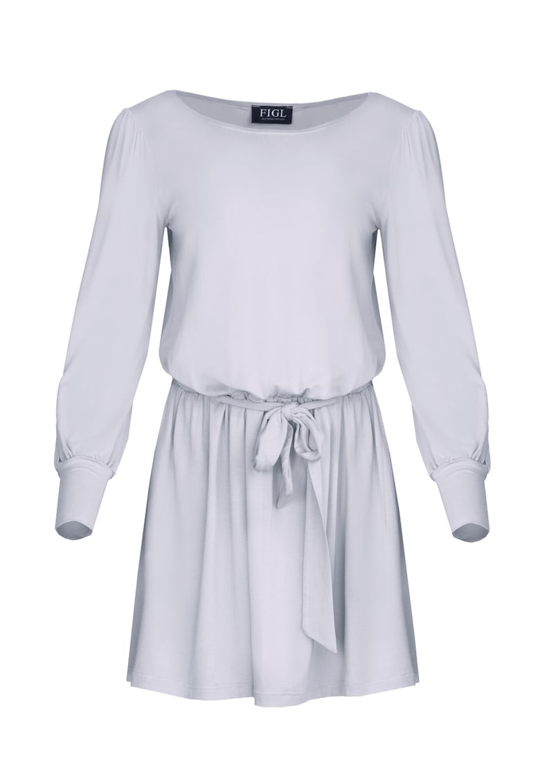 Oferte la Rochie mini  M576 - maneci lungi - viscoza - Gri