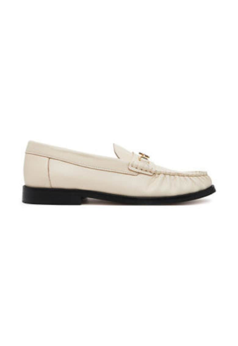 Oferte la Mocasini dama -  piele naturala - bej -