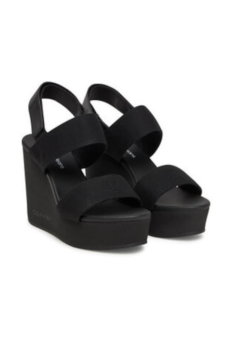 Oferte la Sandale dama -  negru - material textil -