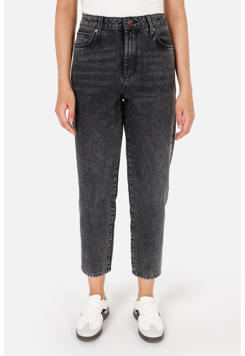 Oferte la Blugi mom fit cu talie inalta - Negru stins