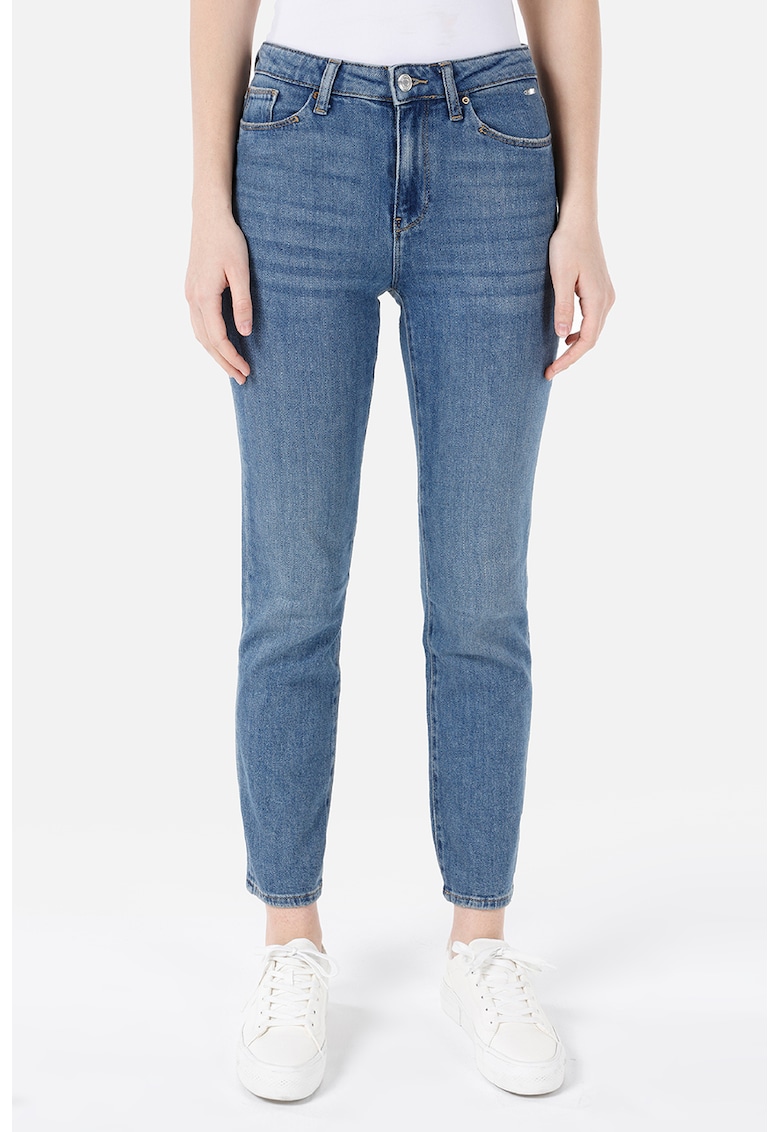 Oferte la Blugi crop slim fit 703 Carla - Albastru