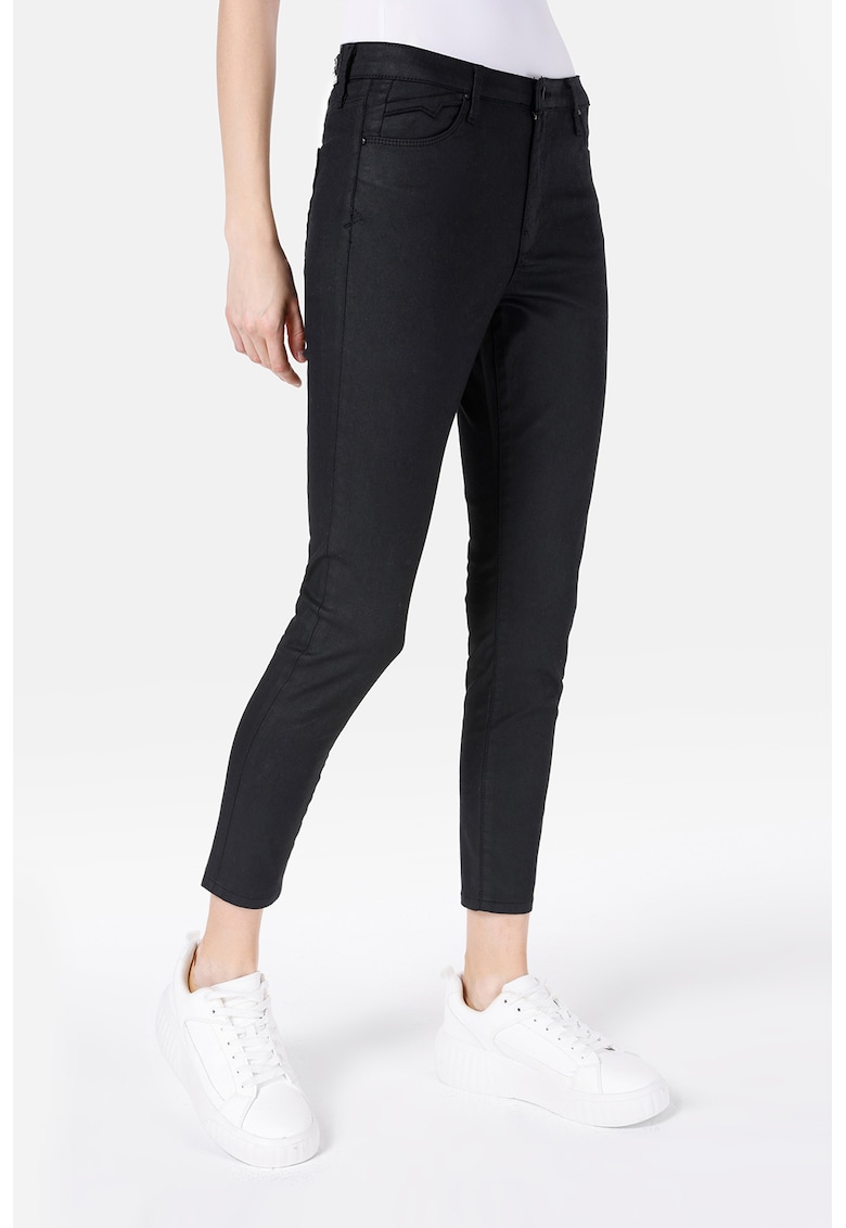 Oferte la Blugi crop skinny - Negru